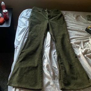 VINTAGE LEE military green high rise jeans